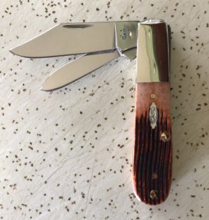 CASE XX 2006 CARAMEL BONE 62009 1/2 BARLOW POCKET KNIFE/NOS / MIRROR KNIFE