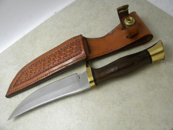 Browning USA 5518 Sportsman Wood Fixed Blade Sheath Knife