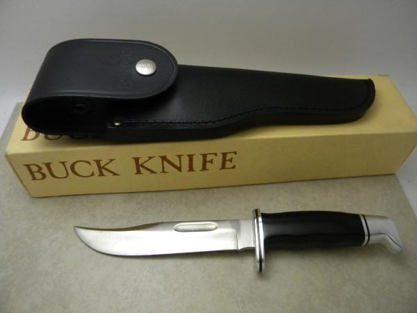 Buck 119 USA Black Buck Special Fixed Blade Hunting Sheath Knife in Box 1973
