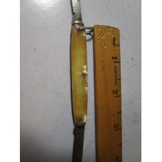 Vintage Broker USA Tree Brand 2158 Pocket Pen Knife w/Cracked Ice Butterscotch Scales Vintage Broker USA Tree Brand 2158 Pocket Pen Knife w/Cracked Ice Butterscotch Scales