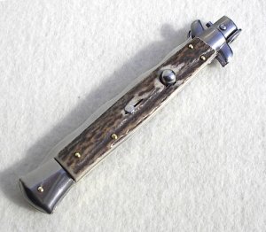 NEW 11" FRANK BELTRAME GENUINE EUROPEAN STAG ITALIAN STILETTO KRISS BLADE