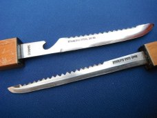 Set of Floating Fish Knives, fishing knives, fish prep-knives, 3 Wood Scabbard Stainless Japan 2 US Set of Floating Fish Knives, fishing knives, fish prep-knives, 3 Wood Scabbard Stainless Japan 2 US