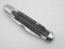 Queen Cutlery Co. #28 English Jack in Winterbottom Bone: 4 1/2” closed; 1958 - 1960, etched blade, Q Queen Cutlery Co. #28 English Jack in Winterbottom Bone: 4 1/2” closed; 1958 - 1960, etched blade, Q