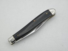 Queen Cutlery Gamekeeper Series Mode 314 Peanut, 1976: 2 3/8” closed, black Micarta Queen Cutlery Gamekeeper Series Mode 314 Peanut, 1976: 2 3/8” closed, black Micarta