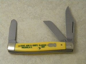 Schrade NY USA Yellow 881Y Stockman Knife