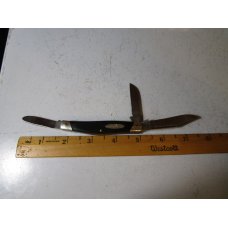Buck 303 U.S.A. 3 Blade Pocket Knife Black Delrin Handle 