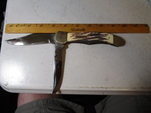 Kabar 1184 U.S.A. Folding Hunting Jack Knife Delrin Handle 