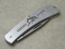 Custom Lavona's Cut Co (Made by Case) Aluminum "Covered Bridge" Jack Knife