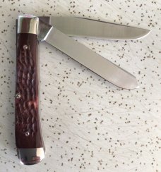 VINTAGE CASE XX BONE 6254 TESTED XX RAZOR EDGE 1979 TRAPPER POCKET KNIFE/ ABSOLUTELY GORGEOUS/ VINTAGE CASE XX BONE 6254 TESTED XX RAZOR EDGE 1979 TRAPPER POCKET KNIFE/ ABSOLUTELY GORGEOUS/