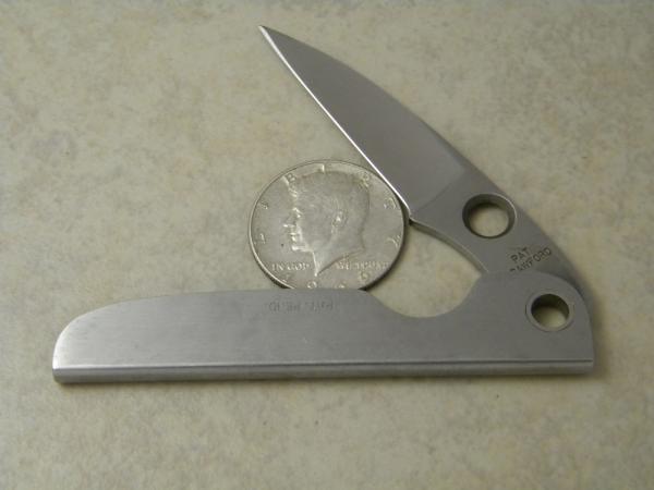 Custom Pat Crawford Metal Single Blade Easy Open Knife 