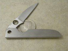 Custom Pat Crawford Metal Single Blade Easy Open Knife 