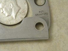 Custom Pat Crawford Metal Single Blade Easy Open Knife 