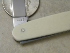 Case XX 1940-1964 White Composition 4257 Pen Knife Case XX 1940-1964 White Composition 4257 Pen Knife