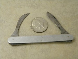Vintage SANDS Civil War Era Surgical 2 Blade Folding Scalpel Knife