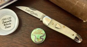 Great Eastern Cutlery Tidioute 190120 Little Rattler, Smooth White Bone Handle, (GEC 19), New 