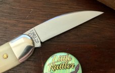 Great Eastern Cutlery Tidioute 190120 Little Rattler, Smooth White Bone Handle, (GEC 19), New Great Eastern Cutlery Tidioute 190120 Little Rattler, Smooth White Bone Handle, (GEC 19), New