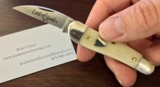 Great Eastern Cutlery Tidioute 190120 Little Rattler, Smooth White Bone Handle, (GEC 19), New Great Eastern Cutlery Tidioute 190120 Little Rattler, Smooth White Bone Handle, (GEC 19), New