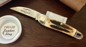 Great Eastern Cutlery Northfield 190120 Little Rattler, Sambar Stag Handle, (GEC 19), New 