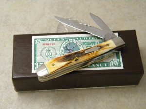 Schatt & Morgan Titusville PA. Keystone Series 2005 Stag 032117 Reversed Peanut Knife