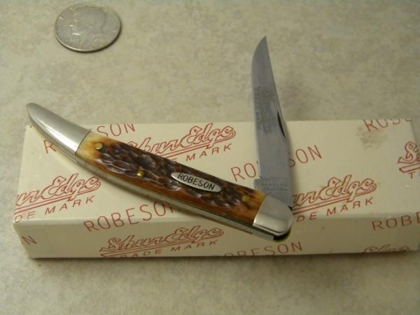 Robeson ShurEdge Rochester NY (by Queen Cut. Co.) Bone Q622113 Toothpick Knife in Box Robeson ShurEdge Rochester NY (by Queen Cut. Co.) Bone Q622113 Toothpick Knife in Box