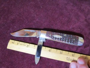 Case XX USA 7 DOT 6231 1/2 Jack Knife Heavy Red Bone Handle 