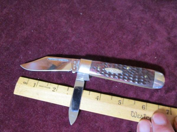 Case XX USA 7 DOT 6231 1/2 Jack Knife Heavy Red Bone Handle Case XX USA 7 DOT 6231 1/2 Jack Knife Heavy Red Bone Handle