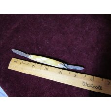 Vintage Broker USA Tree Brand 2158 Pocket Pen Knife w/Cracked Ice Butterscotch Scales Vintage Broker USA Tree Brand 2158 Pocket Pen Knife w/Cracked Ice Butterscotch Scales