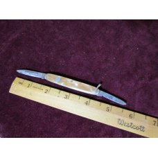 Vintage Broker USA Tree Brand 2158 Pocket Pen Knife w/Cracked Ice Butterscotch Scales Vintage Broker USA Tree Brand 2158 Pocket Pen Knife w/Cracked Ice Butterscotch Scales