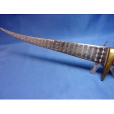 Ken Richardson Fillet Knife Stag Scrimshaw Leather Sheath Ken Richardson Fillet Knife Stag Scrimshaw Leather Sheath