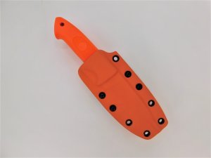 Orange Beretta Loveless Drop Point Hunter w/ Orange Kydex Sheath
