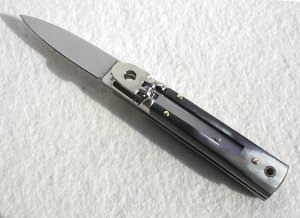 NEW A.G.A. CAMPOLIN CLASSIC 6" SLIMLINE LEVERLOCK GENUINE BRAZILIAN HORN
