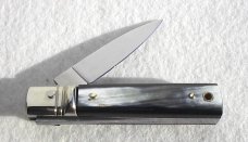 NEW A.G.A. CAMPOLIN CLASSIC 6" SLIMLINE LEVERLOCK GENUINE BRAZILIAN HORN