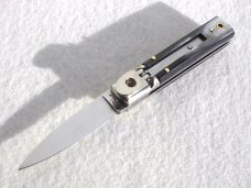 NEW A.G.A. CAMPOLIN CLASSIC 6" SLIMLINE LEVERLOCK GENUINE BRAZILIAN HORN