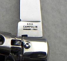 NEW A.G.A. CAMPOLIN CLASSIC 6" SLIMLINE LEVERLOCK GENUINE BRAZILIAN HORN