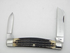 Queen Cutlery Co. #31 Half Congress in Winterbottom Bone: 4” closed; 1958 - 1960