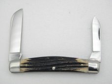 Queen Cutlery Co. #31 Half Congress in Winterbottom Bone: 4” closed; 1958 - 1960
