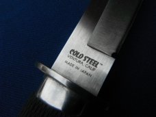 RARE COLD STEEL JAPANESE MINI TANTO FIXED BLADE KNIFE WITH ORIGINAL LEATHER SHEATH. MADE IN JAPAN!! RARE COLD STEEL JAPANESE MINI TANTO FIXED BLADE KNIFE WITH ORIGINAL LEATHER SHEATH. MADE IN JAPAN!!