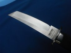 RARE COLD STEEL JAPANESE MINI TANTO FIXED BLADE KNIFE WITH ORIGINAL LEATHER SHEATH. MADE IN JAPAN!! RARE COLD STEEL JAPANESE MINI TANTO FIXED BLADE KNIFE WITH ORIGINAL LEATHER SHEATH. MADE IN JAPAN!!