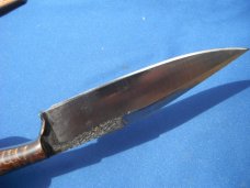 Early Lon Humphrey Custom Knives, Fixed blade Knife 6.25" BLADE 10.5" OAL. US Made, Hand Forged Early Lon Humphrey Custom Knives, Fixed blade Knife 6.25" BLADE 10.5" OAL. US Made, Hand Forged