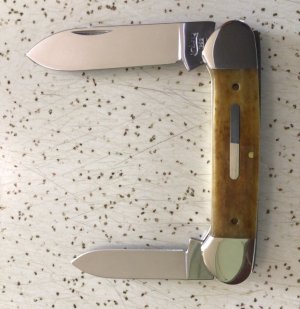 VINTAGE CASE XX BONE 1995 #62131 CANOE KNIFE /  BEAUTIFUL PIECE 