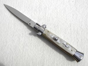 NEW 9" FRANK B. FRENCH BOVINE HORN ITALIAN STILETTO