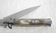 NEW 9" FRANK B. FRENCH BOVINE HORN ITALIAN STILETTO