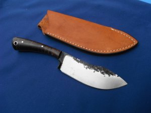 Early Lon Humphrey Custom Knives, Fixed blade Knife 5.5" BLADE 10.25" OAL.  US Made, Hand Forged
