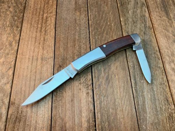 Kershaw KAI Made in Japan 2 Blade Swell Center Canoe Cocobolo and Stainless Handles