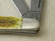 Parker-Edwards Alabama, USA Bone Damascus Stockman Knife Parker-Edwards Alabama, USA Bone Damascus Stockman Knife