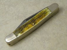 Parker-Edwards Alabama, USA Bone Damascus Stockman Knife Parker-Edwards Alabama, USA Bone Damascus Stockman Knife