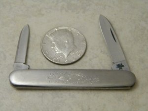 Case XX Stainless USA 4 Dot Metal Engraved M 279 SS "Cale Yarborough 1976" Champion Pen Knife