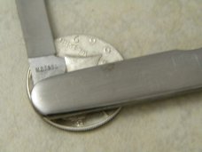 Case XX Stainless USA 4 Dot Metal Engraved M 279 SS "Cale Yarborough 1976" Champion Pen Knife