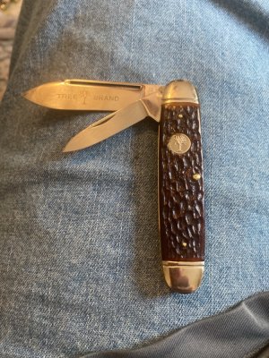 1950'S Boker Tree USA 8842 Salesman Sample Cigar Jack With Two Blades With Numbers On Blade New