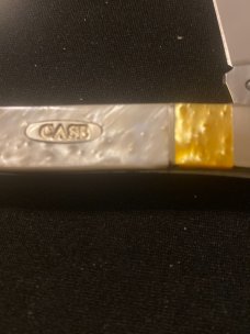 2016 Case XX USA Muskrat SS Antique Gold & White Peal Corelon With Two Stainless Steel Blades New 2016 Case XX USA Muskrat SS Antique Gold & White Peal Corelon With Two Stainless Steel Blades New